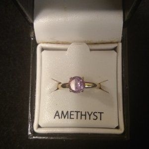 Amethyst Ring sz 7 Victoria Townsend